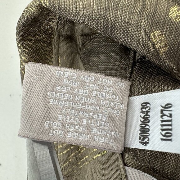 Chicos Button up Shirt Metallic Brocade Jacquard Size L - Picture 8 of 10